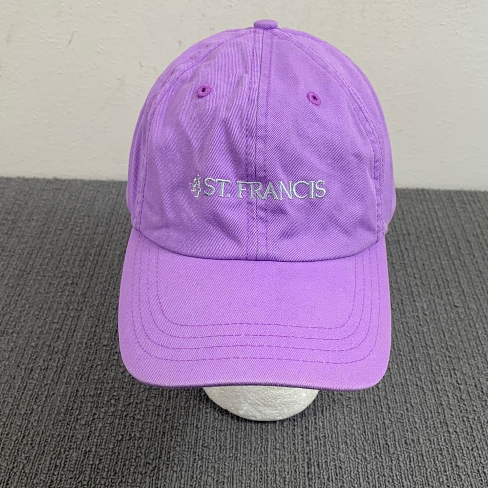 St. Francis Baseball Hat Womens OSFA Purple Adjustable Strapback Cap
